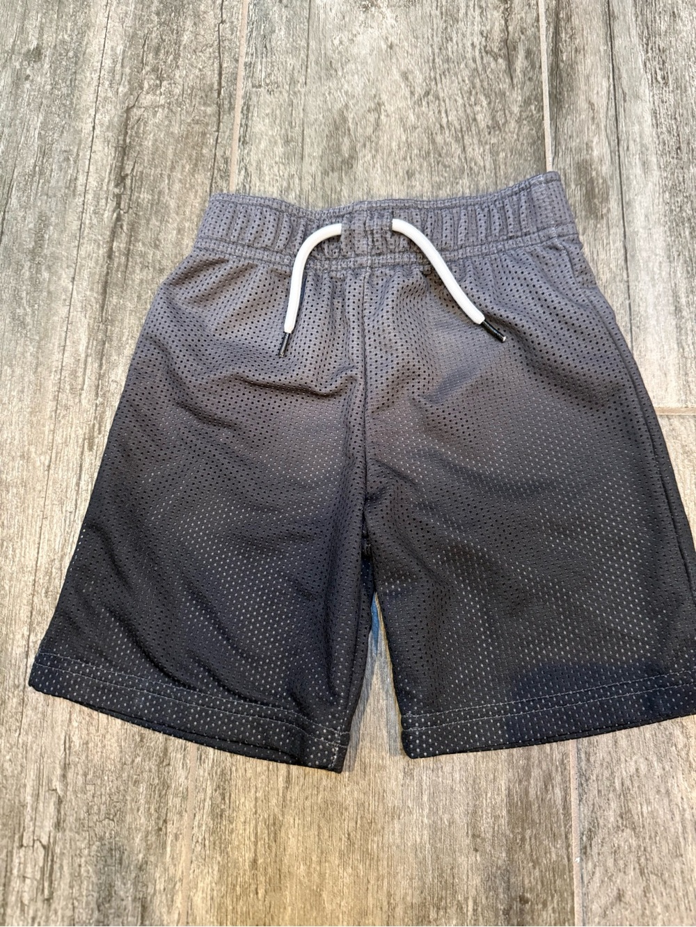 Mish Mesh Gray Ombré Gradient Athletic Shorts - 4T